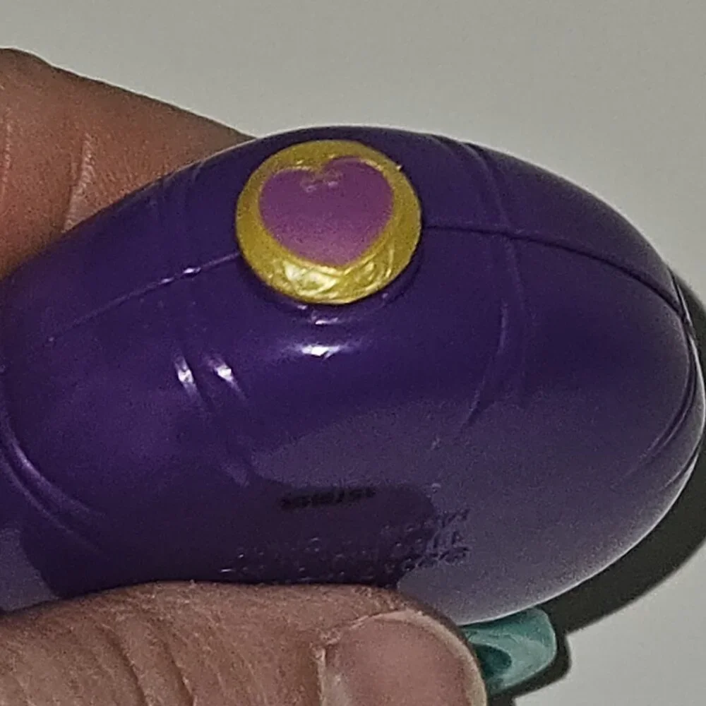 Mattel Mini Polly Pocket World Purple Heart Compact Pink Scooter Lot AS IS READ